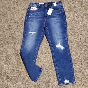 Just Blue Boyfriend Fit Queen Of Hearts Jeans